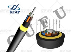 ADSS single PE sheath medium non-metal aramid yarn outdoor optic fiber cable